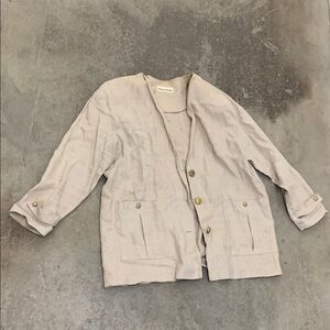 Vintage Diane Larose 100% linen blazer
